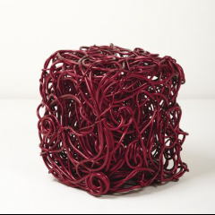 Unique 'Red Cube' by Forrest Myers, 2007